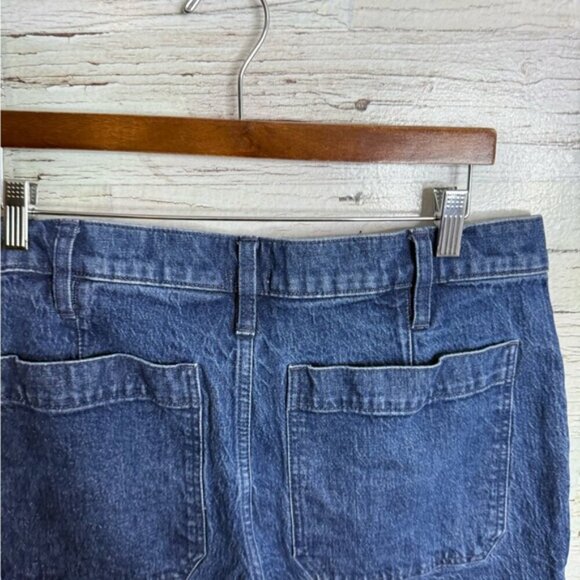 J. Crew Blue Ankle Cropped Jeans Classic Style size 31 Petite carpenter style - Picture 5 of 7
